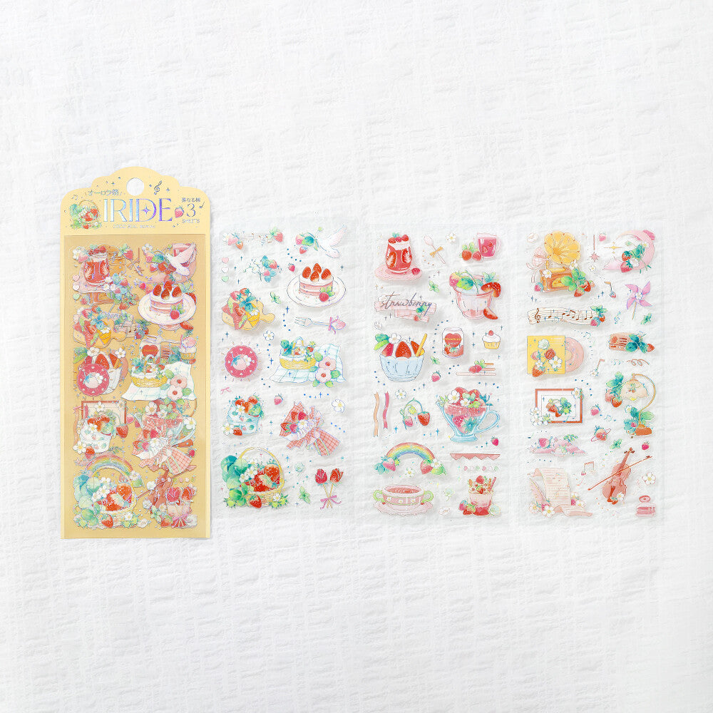 IRIDE Aurora Stickers 🍓 Strawberry Picnic