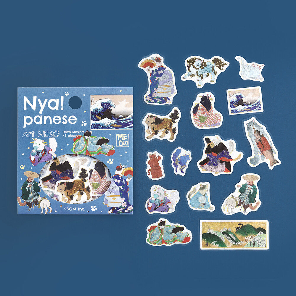Flake Stickers 🌊 Traditional Japanese Art Cats