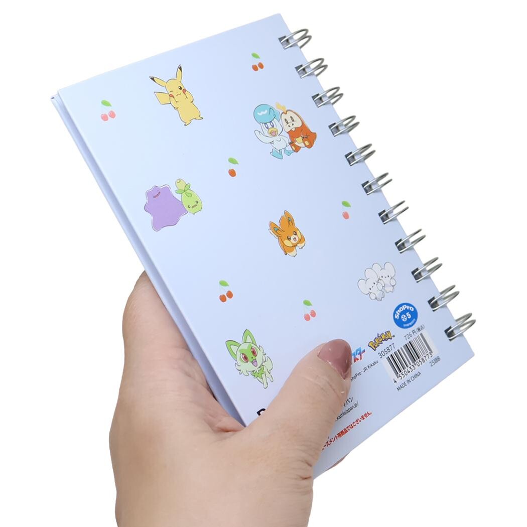Pokemon Ring Notebook (Grid Paper)
