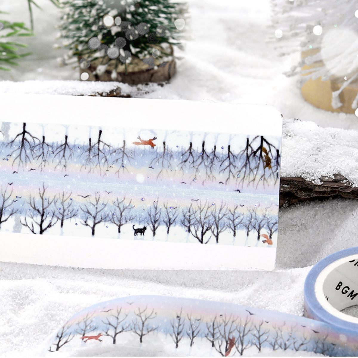 Winter Limited Design Washi Tape ๐ฒ Fox Forest