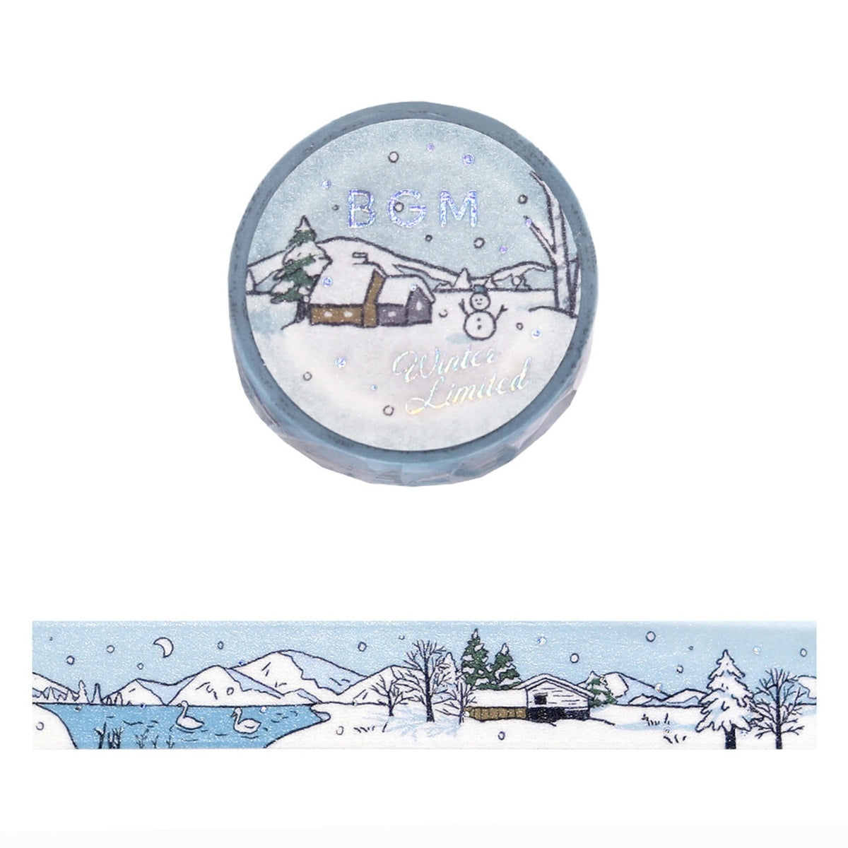 Winter Limited Design Washi Tape ⛄️ Snowy Scene