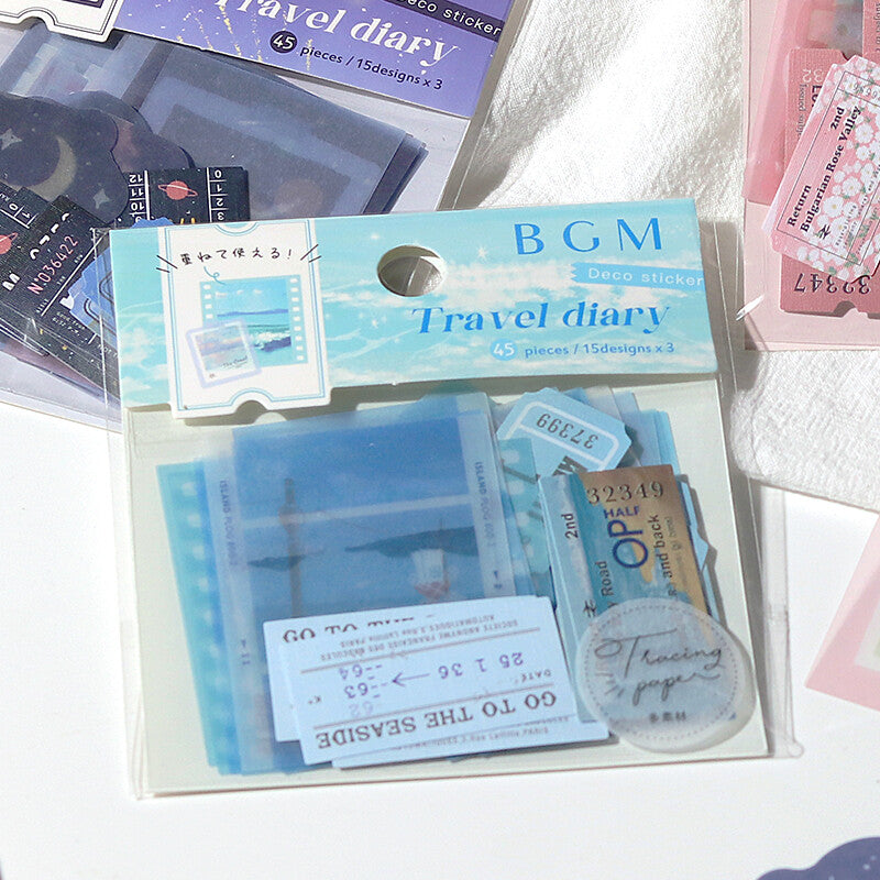 Travel Diary Stickers 🐚 Day at the Sea