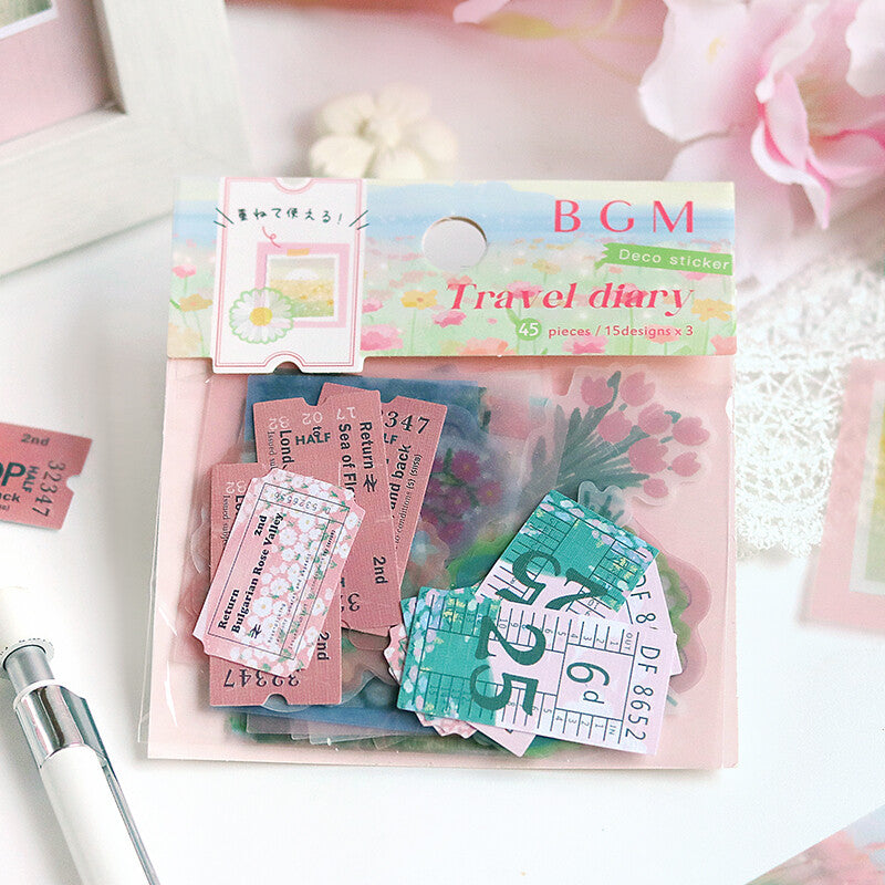 Travel Diary Stickers 🌷 Flower Park