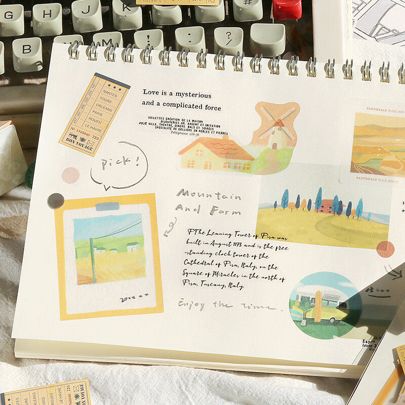 Travel Diary Stickers 🌾 Golden Fields
