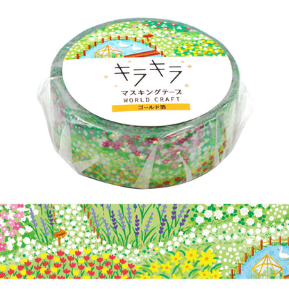 Flower Garden 🌷 Metallic Washi Tape