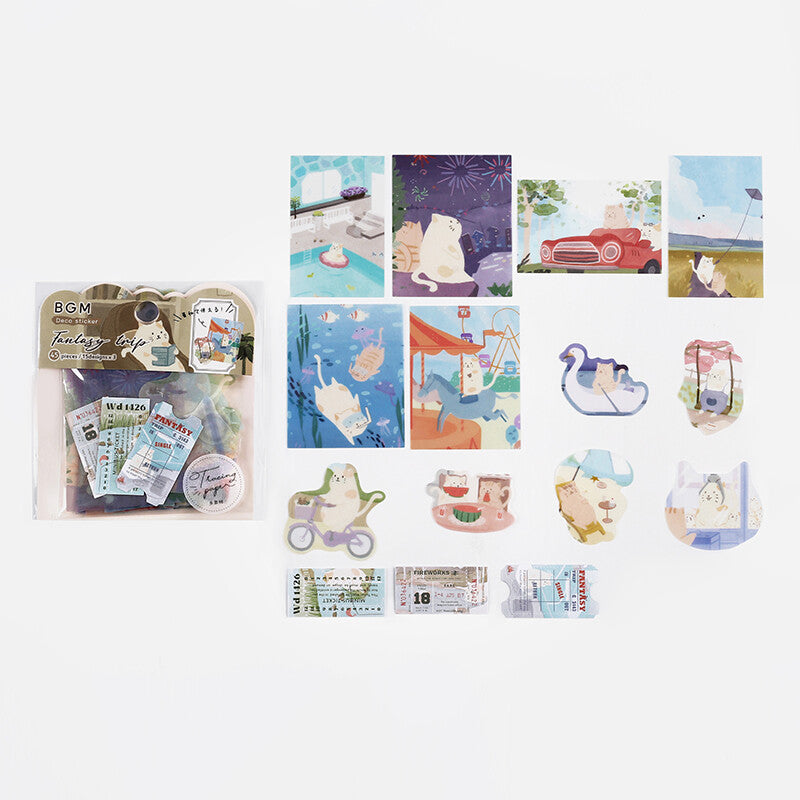 Travel Diary Stickers 🎡 Cat Wonderland