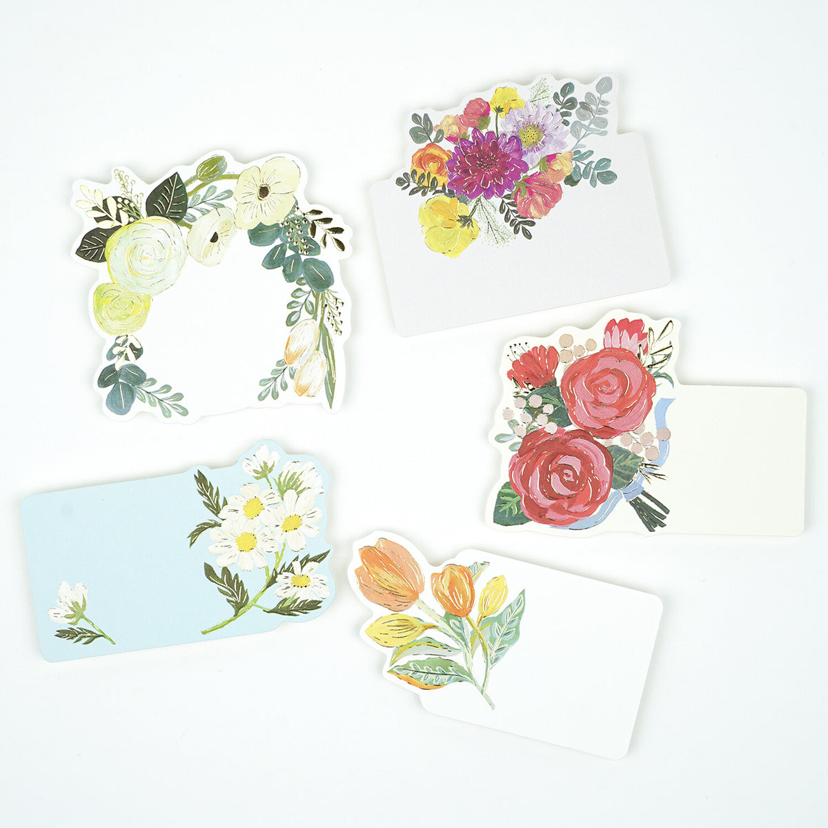 Flower Note Cards with Envelopes 💐 Set of 5
