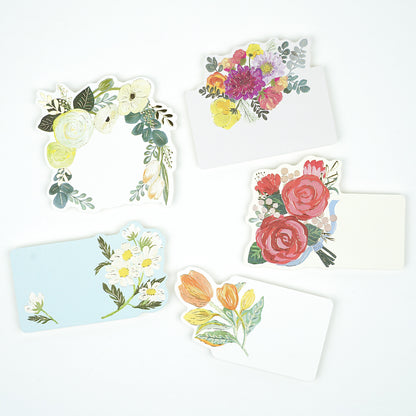 Flower Note Cards with Envelopes 💐 Set of 5