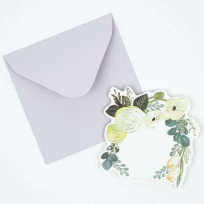 Flower Note Cards with Envelopes 💐 Set of 5