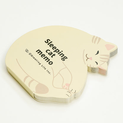 Sleeping Cat Shaped Memo Pad