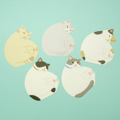 Sleeping Cat Shaped Memo Pad