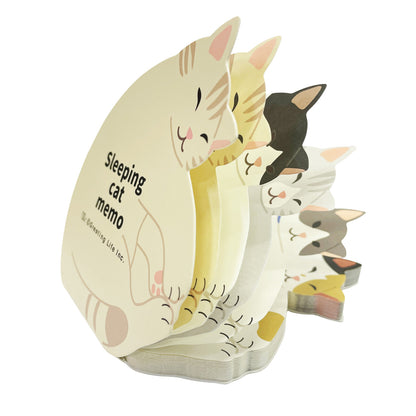 Sleeping Cat Shaped Memo Pad