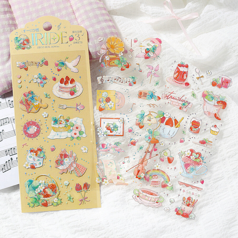 IRIDE Aurora Stickers 🍓 Strawberry Picnic