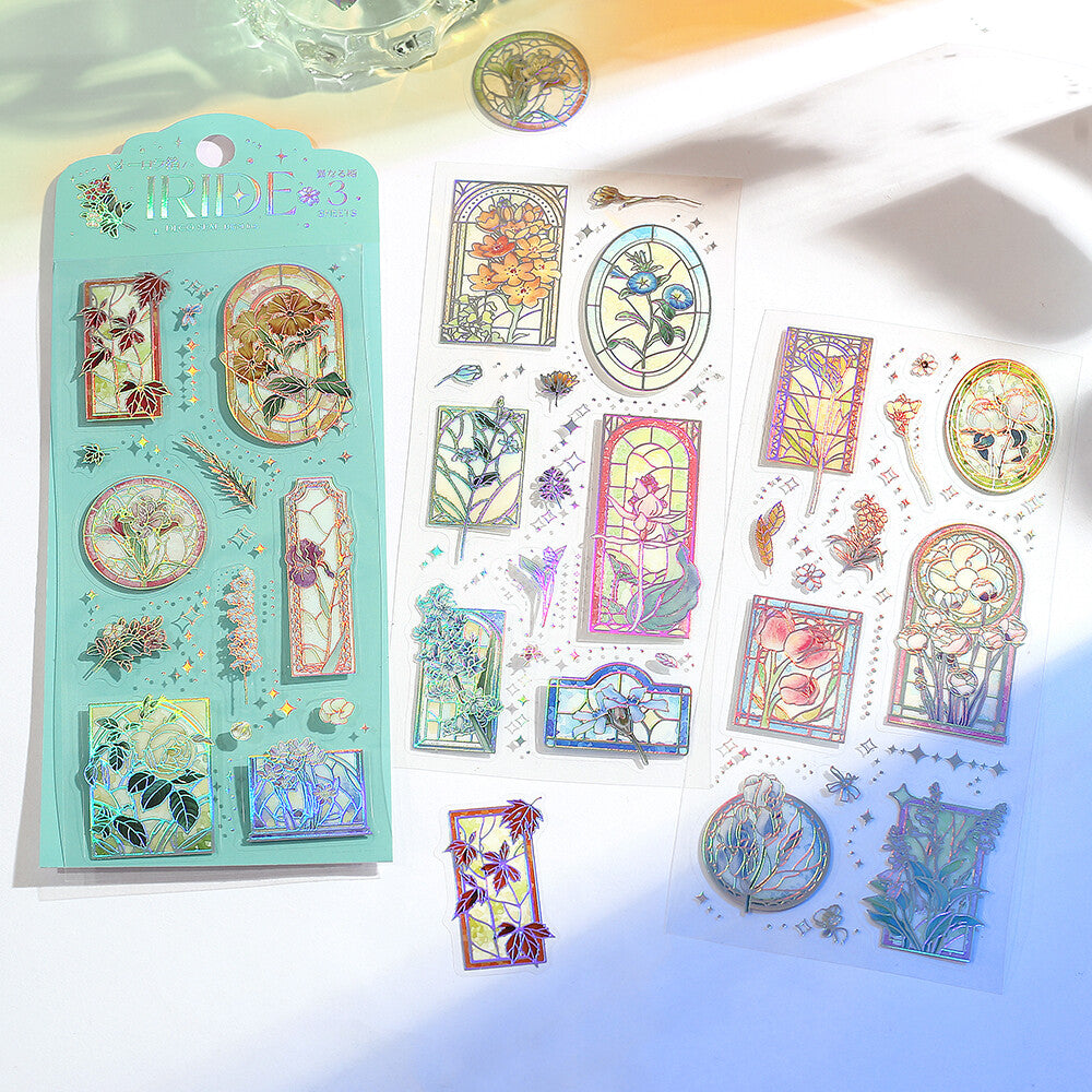 IRIDE Aurora Stickers 💠 Stained Glass