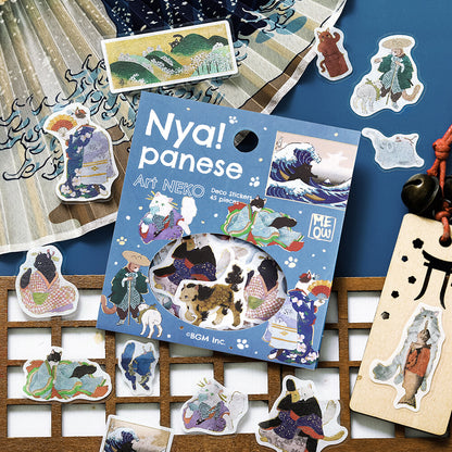 Flake Stickers 🌊 Traditional Japanese Art Cats