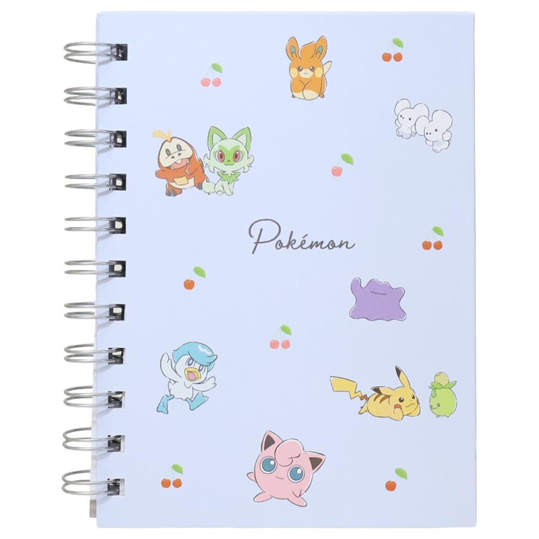 Pokemon Ring Notebook (Grid Paper)
