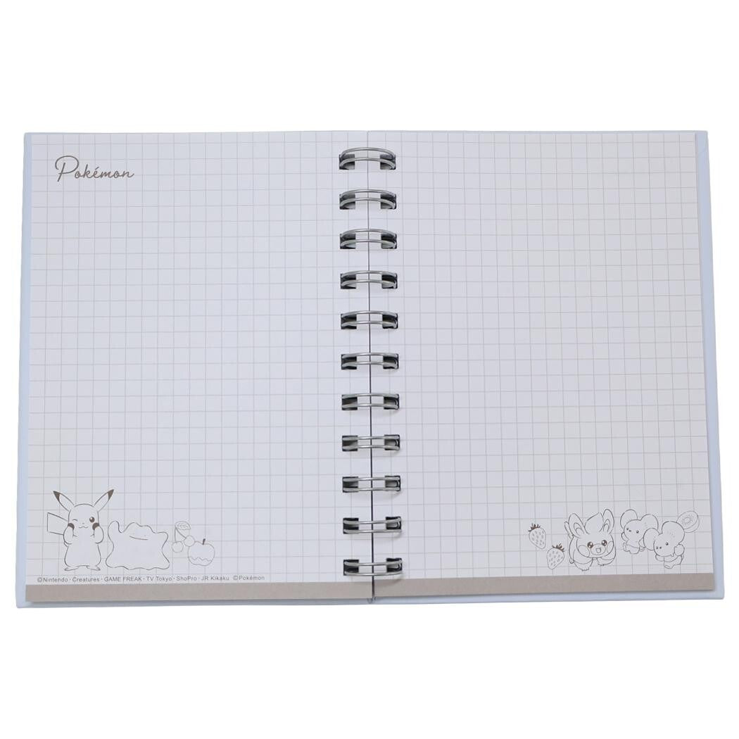 Pokemon Ring Notebook (Grid Paper)