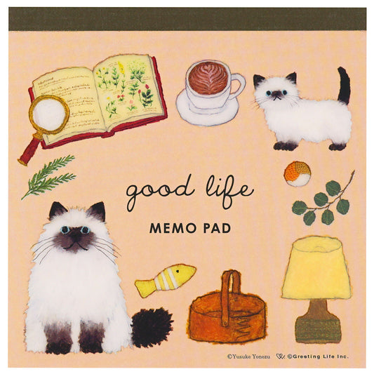 Good Life CAT Memo Pad 🌱