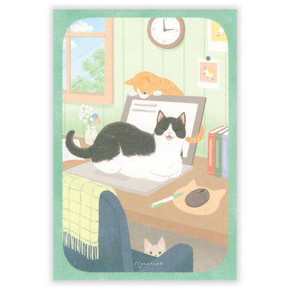 Computer Cats 🐾 Postcard