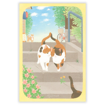 Cats in Love 💖 Postcard