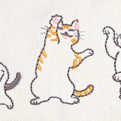 Embroidered Cat Pencil Case 💖 Pink