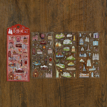 IRIDE Holo Stickers 🇬🇧 World Travel