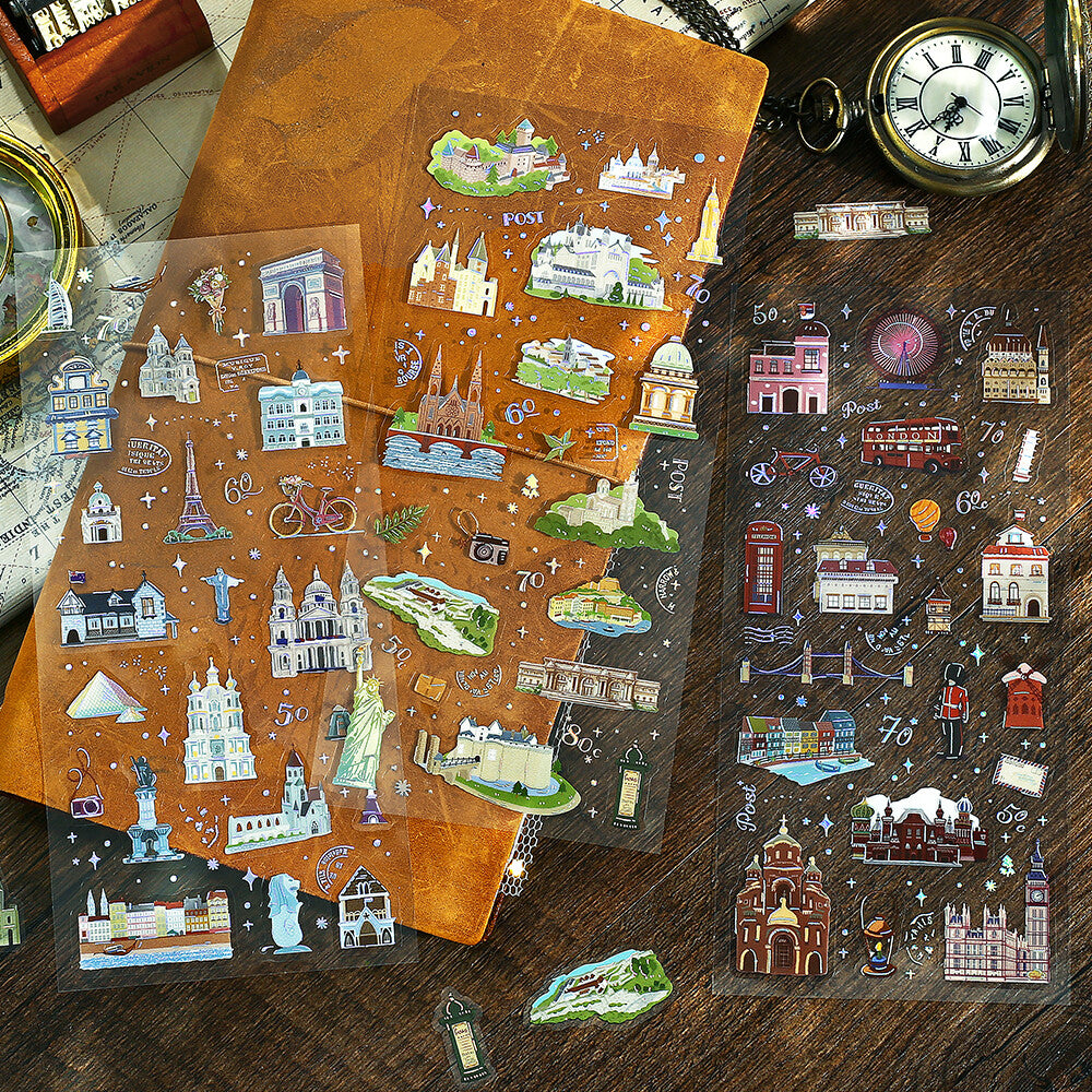 IRIDE Holo Stickers 🇬🇧 World Travel