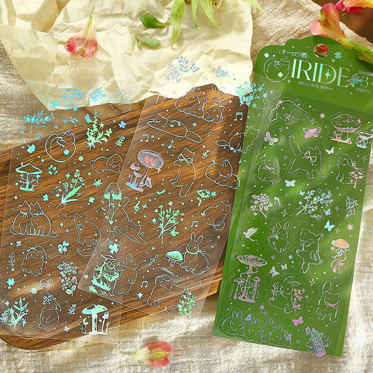 IRIDE Holo Stickers 🐰 Cats and Bunnies