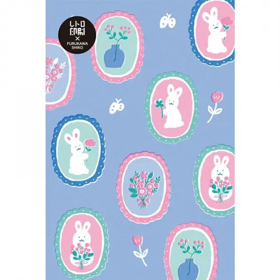 Rabbits 🐰 Risograph Print Postcard