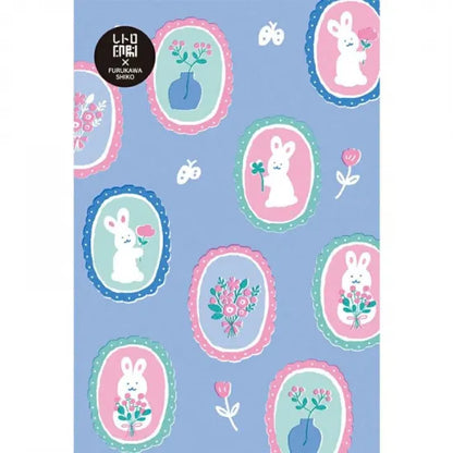 Rabbits 🐰 Risograph Print Postcard