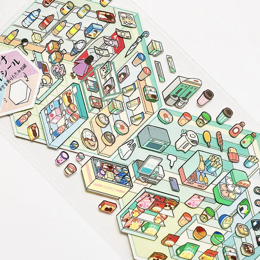 Small World Diorama Stickers 🥤 Convenience Store