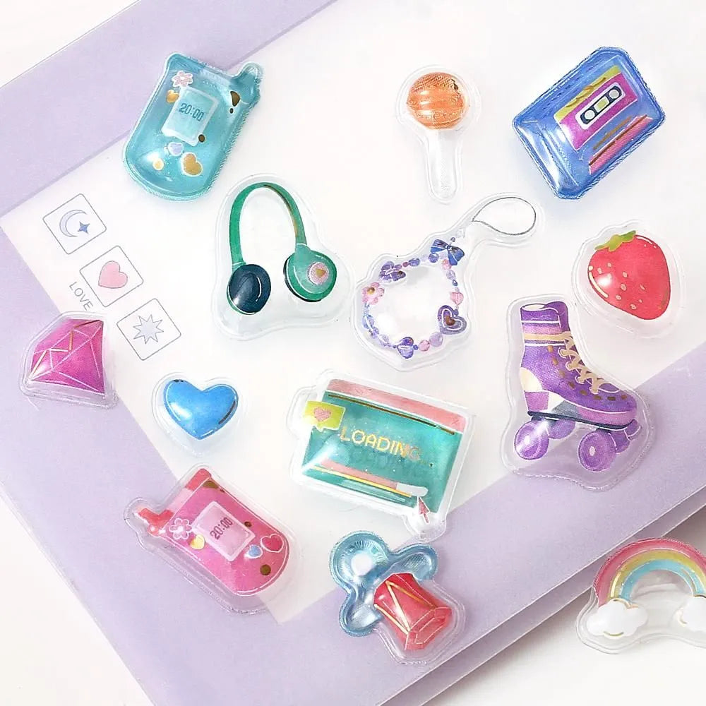 Puffy Bubble Stickers 🌈 90s Vibes