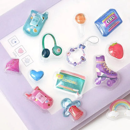 Puffy Bubble Stickers 🌈 90s Vibes