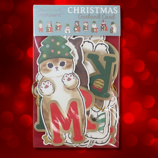Mofusand Christmas 🎄 Garland Card v.1