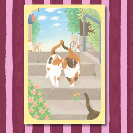 Cats in Love 💖 Postcard