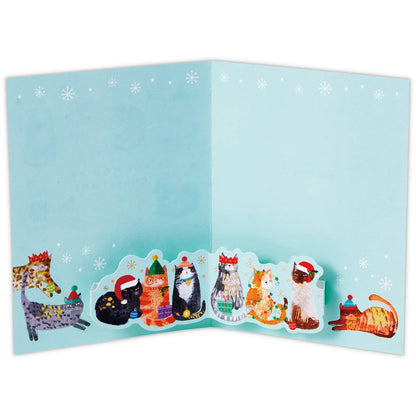 Festive Cats 🐾 Pop-up Christmas Card