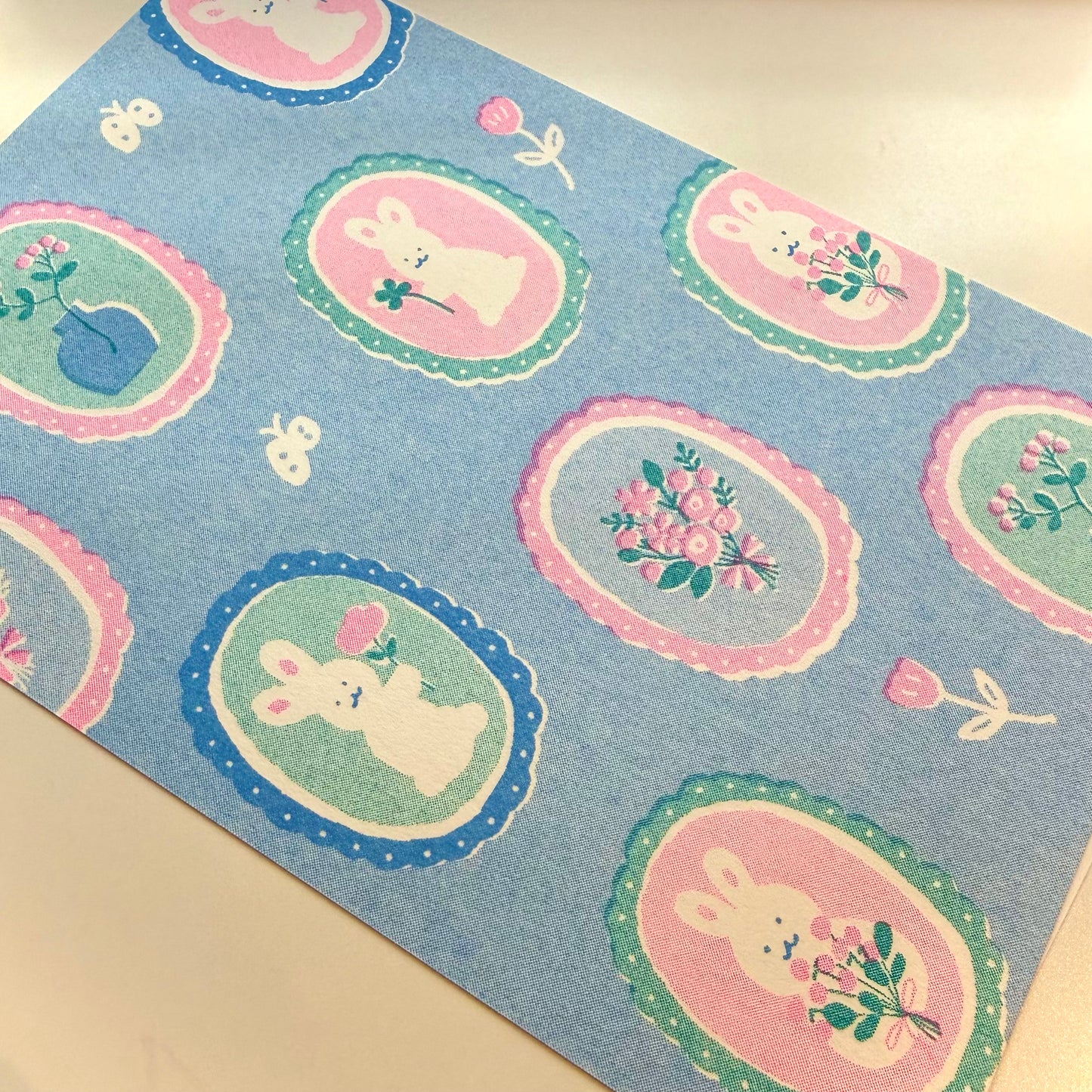 Rabbits 🐰 Risograph Print Postcard