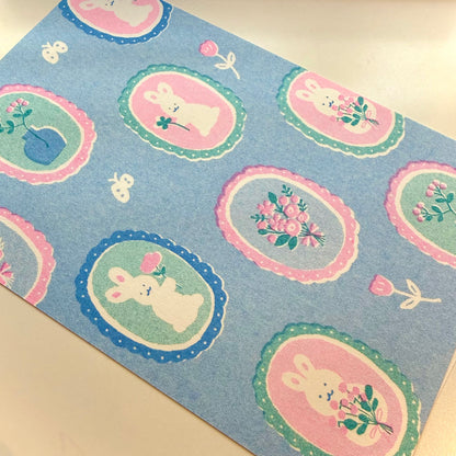 Rabbits 🐰 Risograph Print Postcard
