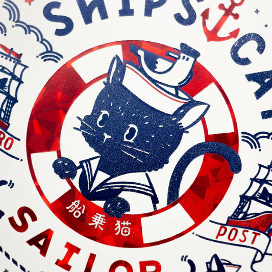 Sailor Cat Postcard ⚓️