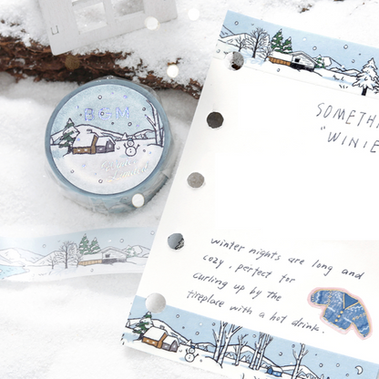 Winter Limited Design Washi Tape ⛄️ Snowy Scene