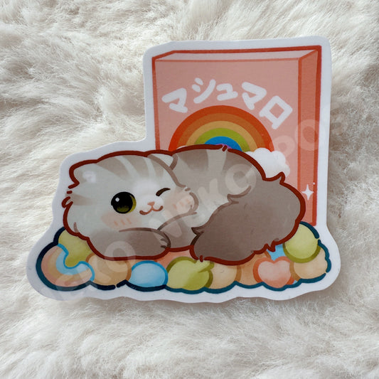 Marshmallow Maro Decal Sticker