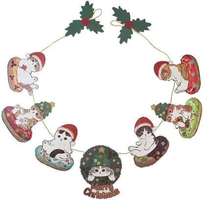 Mofusand Christmas 🍩 Garland Card v.2